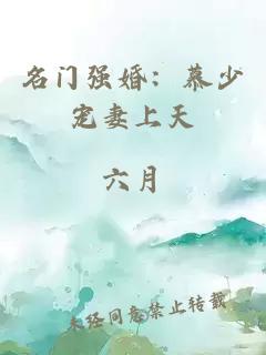 名门强婚：慕少宠妻上天
